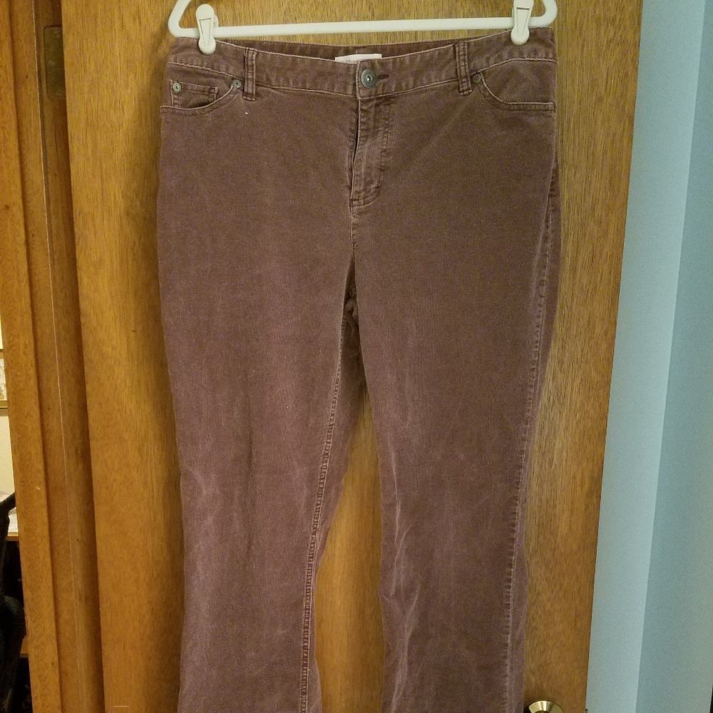 Coldwater Creek size 14Long Corduroy pants